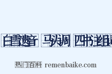 白雪遗音·马头调·四书注组词是什么意思的图片
